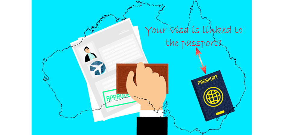 Australia e-Visa linked to the passport? 